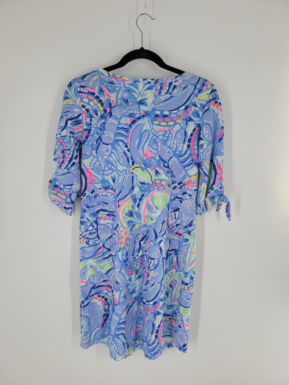 Lilly Pulitzer Preston Blue Multicolor Printed Midi Dress Size S New - Picture 4 of 6